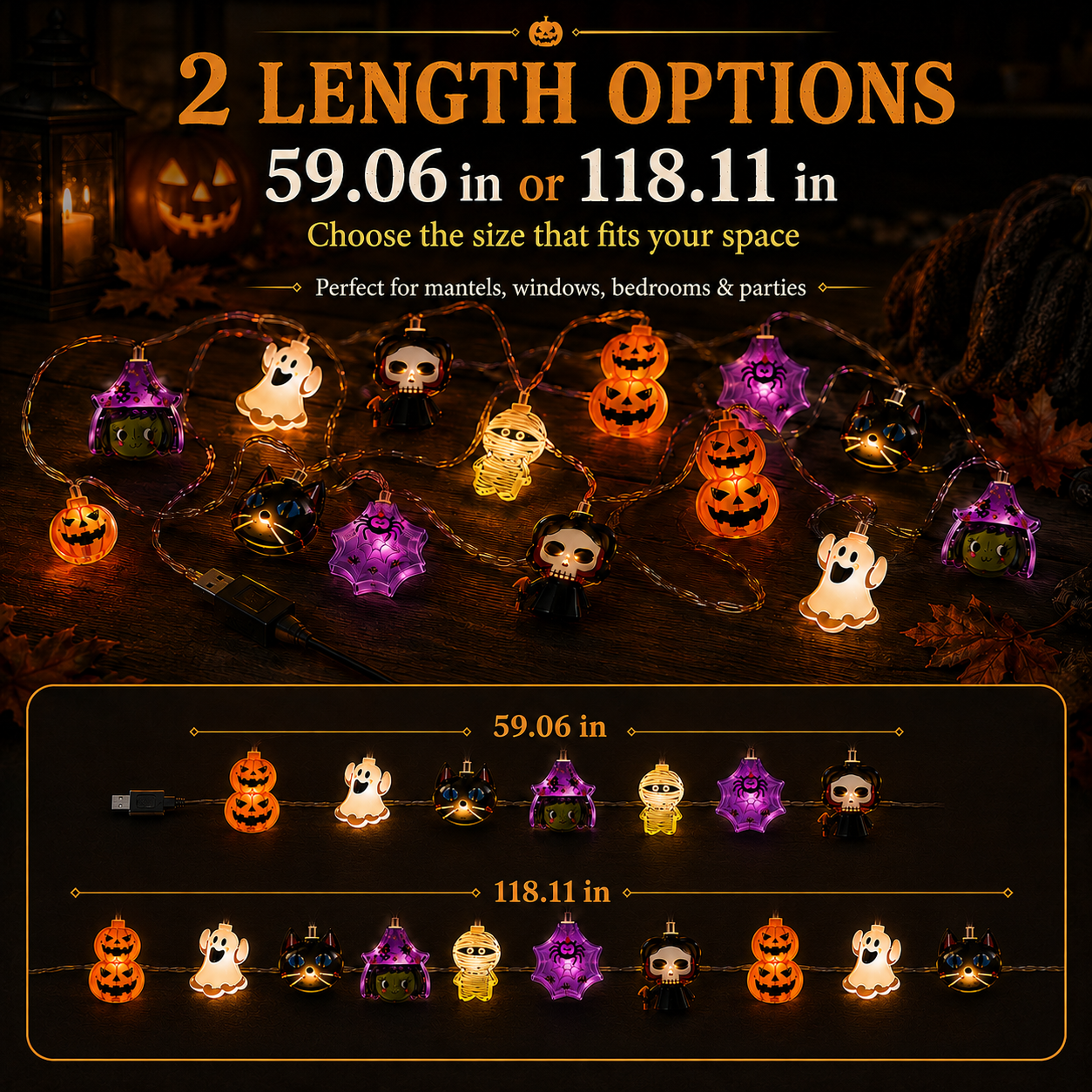 🔥 LIMITED-TIME 50% OFF — USB-Powered Pumpkin LED String Lights