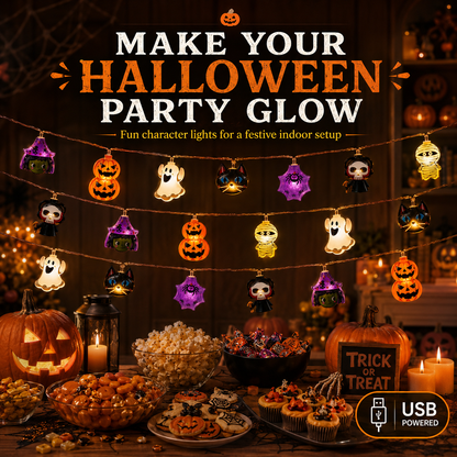 🔥 LIMITED-TIME 50% OFF — USB-Powered Pumpkin LED String Lights